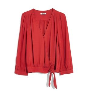 NWT Madewell Wrap Top